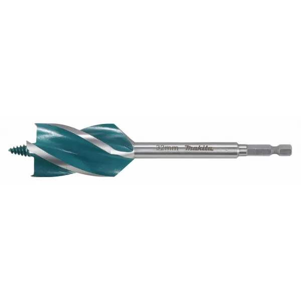 Vrták do dřeva čtyřbřitý šestihran 1/4" 32x165mm Makita E-26705
