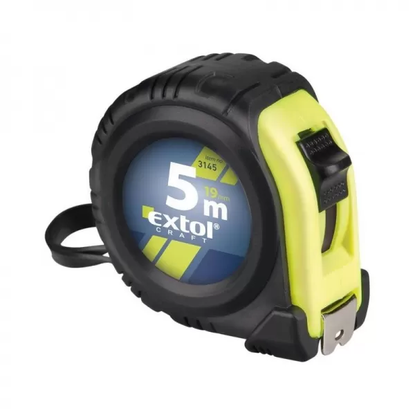 Svinovací metr 5m x 19mm pryžový obal EXTOL CRAFT 3145