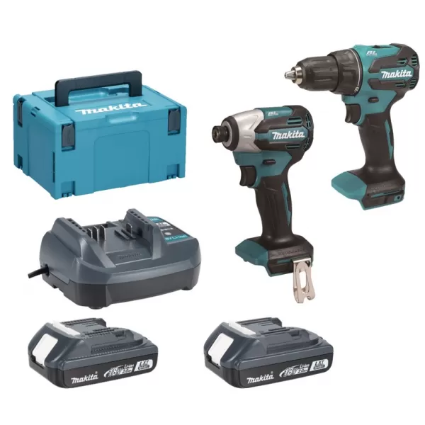Aku sada DDF490+DTD158 Li-ion LXT 18V 2x 2,0 Ah Makita DLX2577V01