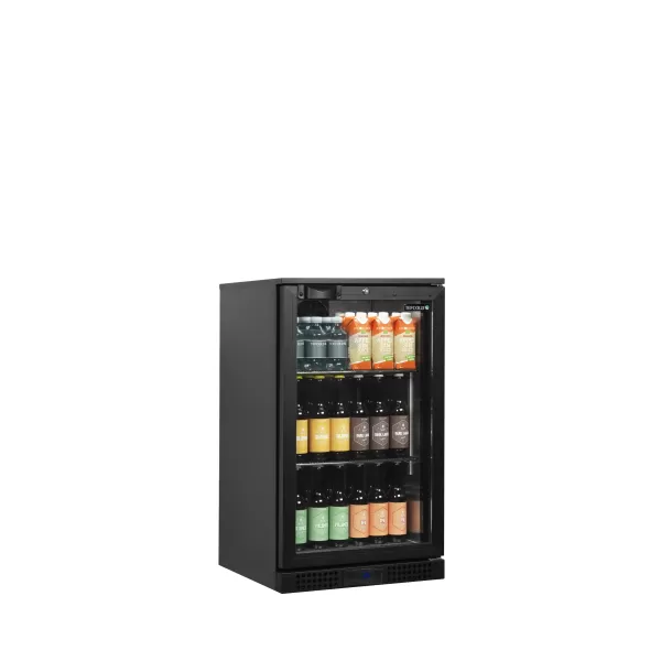 Minibar prosklené křídlové dveře, černá Tefcold BA6H