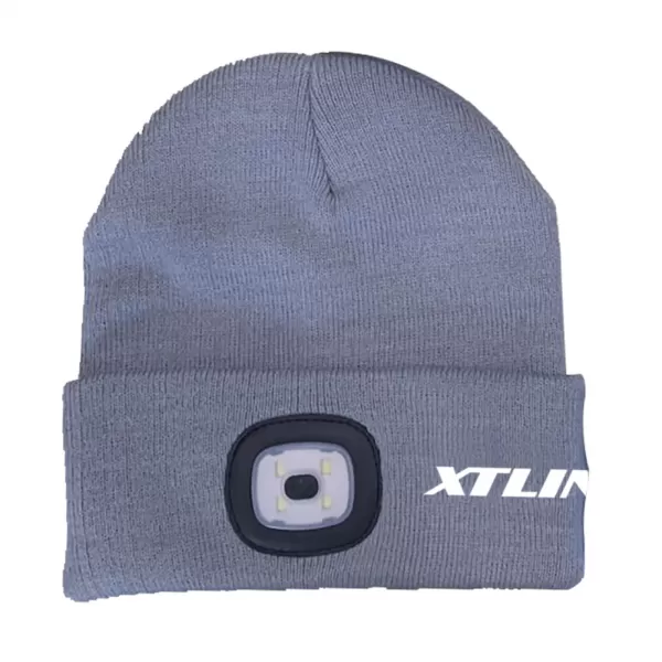 Čepice se svítilnou s logem šedá XTline XT60081S