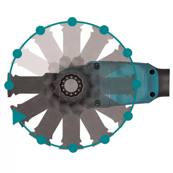 Aku MultiTool s příslušenstvím 18V/2x5,0Ah Makita DTM53RTJX1