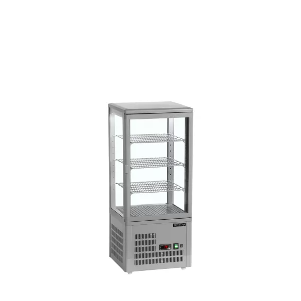 Chladicí vitrína stolní, šedá Tefcold UPD 80 GREY