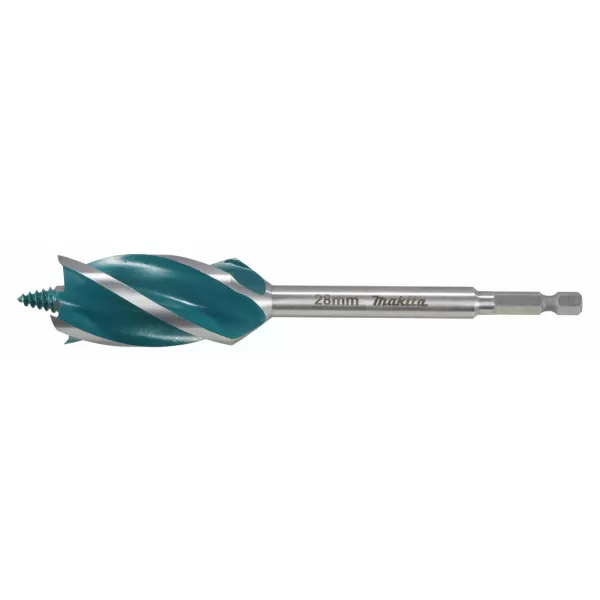 Vrták do dřeva čtyřbřitý šestihran 1/4" 28x165mm Makita E-26696