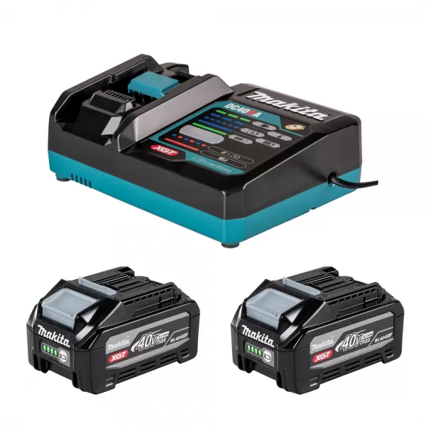 Sada Li-ion XGT 40V 2xBL4040F+DC40RA Makita PSKGRU2
