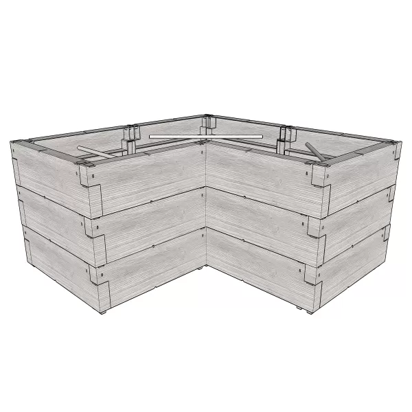 Vyvýšený záhon JUWEL TIMBER ERGOLINE L LG3176