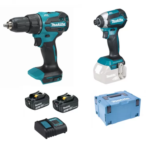 Aku kombinovaná sada DHP490+DTD153 Li-ion LXT 18V 2x3,0Ah Makita DLX2537SJ