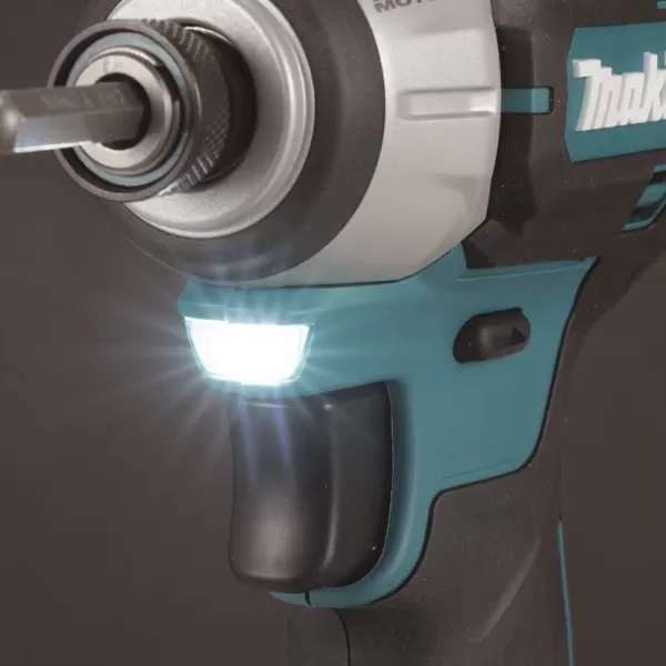 Aku rázový šroubovák 1/4" Li-ion LXT 18V/2x5,0Ah, Makpac Makita DTD201RTJ