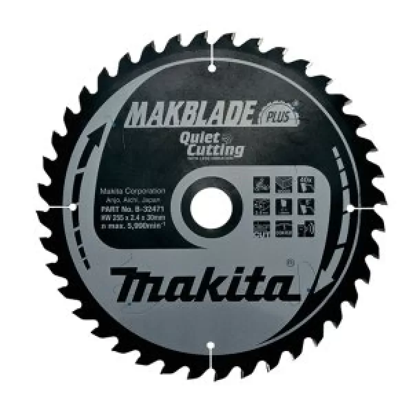 Kotouč pilový dřevo MAKBLADEplus 255x2.4x30mm 40Z Makita B-32471
