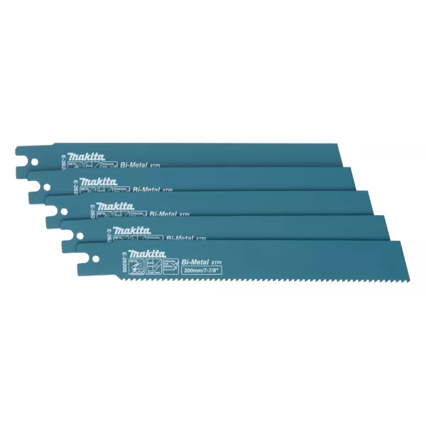 Pilový list BiM 200x1.6mm, 8Z, 5ks special JR003G Makita E-26200