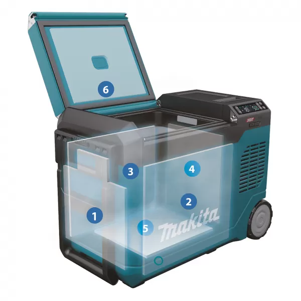 Aku termobox 23l Li-ion XGT/LXT bez aku Makita CW006GZ