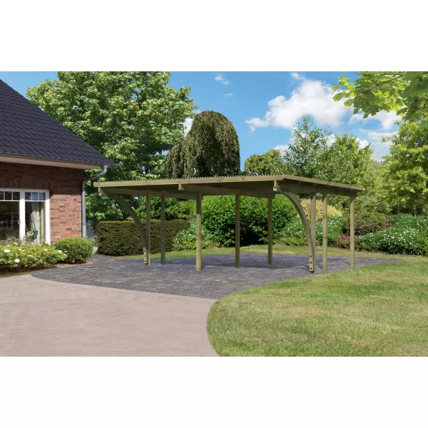 Dvojitý carport KARIBU ECO 1A 62039 LG3142