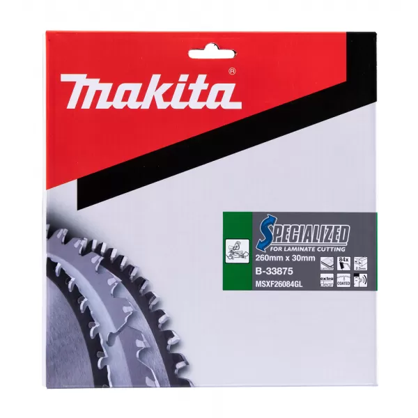 Makita Kotouč pilový lamino SPECIALIZED 260x2.5x30mm 84Z = old B-29496