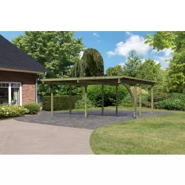 Dvojitý carport KARIBU ECO 1A 62037 LG3141
