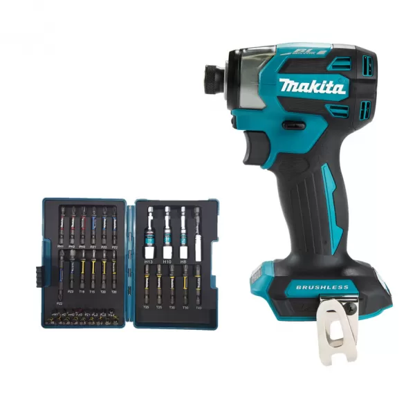 Aku rázový šroubovák 1/4" s příslušenstvím Li-ion LXT 18V bez aku Makita DTD173ZJX2