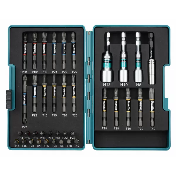 Sada bitů 1/4" Impact Premier, 38 ks v plastovém obalu Makita E-26179