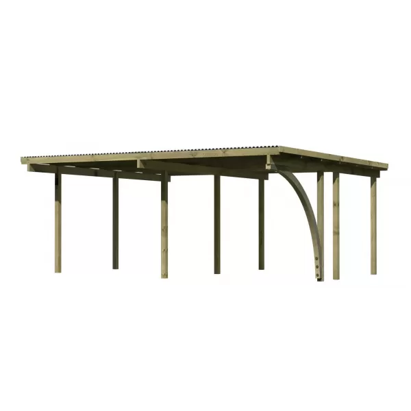 Dvojitý carport KARIBU ECO 1A 62037 LG3141