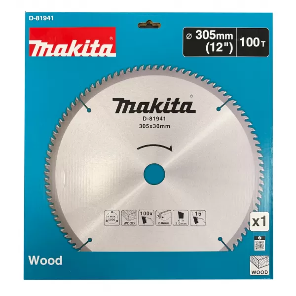 Kotouč pilový dřevo 305x2.8x30mm 100Z Makita D-81941