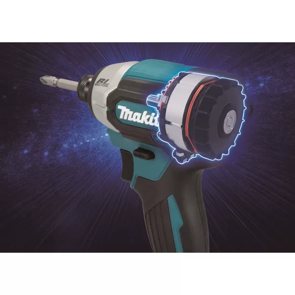 Aku rázový šroubovák 1/4" Li-ion LXT 18V/2x5,0Ah, Makpac Makita DTD201RTJ