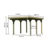 Carport KARIBU CLASSIC 1A 61577 LG3296