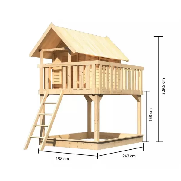 Dětské hřiště KARIBU FIDEL 22350 LG3343