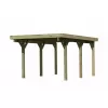 Carport KARIBU CLASSIC 1A 61580 ocelové střešní plechy LG3351