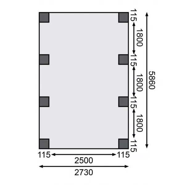 Carport KARIBU CLASSIC 2A 61952 LG3301