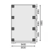 Carport KARIBU CLASSIC 2A 61960 LG3310