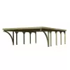 Carport KARIBU CLASSIC 3C 61980 ocelové střešní plechy LG3368