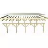 Carport KARIBU CLASSIC 1B 61950 ocelové střešní plechy LG3352