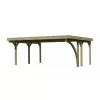 Carport KARIBU CLASSIC 1B 61973 ocelové střešní plechy LG3361