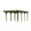Carport KARIBU CLASSIC 2A 61967 ocelové střešní plechy LG3354