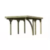 Carport KARIBU CLASSIC 1B 61950 ocelové střešní plechy LG3352