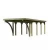 Carport KARIBU CLASSIC 3C 61972 ocelové střešní plechy LG3359