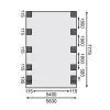 Carport KARIBU CLASSIC 3C 61957 LG3306