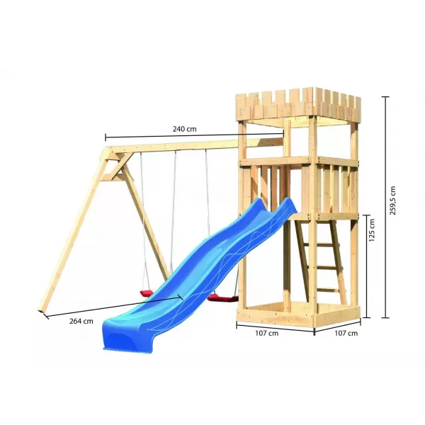 Dětské hřiště KARIBU LÖWENHERZ 20344 LG3319