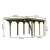 Carport KARIBU CLASSIC 2B 61953 LG3302