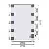 Carport KARIBU CLASSIC 3B 61956 LG3305