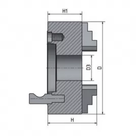 4-čelisťové sklíčidlo s nezávisle stavitelnými čelistmi o 200 mm Camlock 4 Optimum 3442879