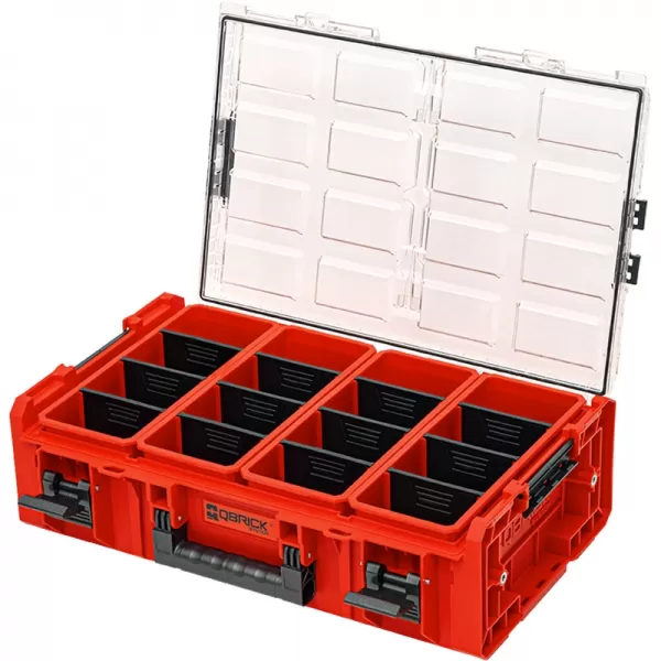 Box plastový PROFI Qbrick ONE Organizer 2XL Red Ultra 582x387x172 mm P90703