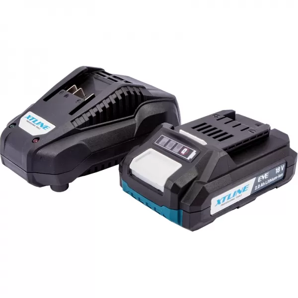 Aku baterie Li-Ion 18 V 2.0 Ah EVE + nabíječka 2.4 A XTline XT102887