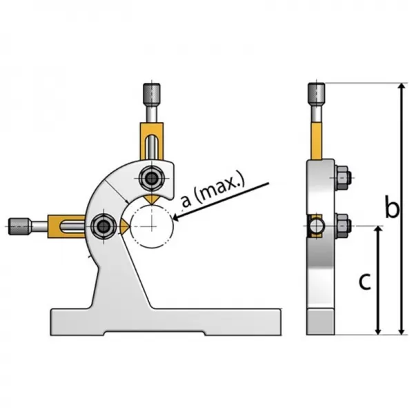Pohyblivá luneta pro soustruh TU 2004 V OPTIMUM 3440230