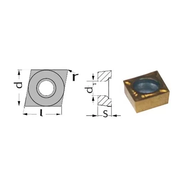 Břitové destičky CCMT09T04 5ks OPTIMUM 3441282