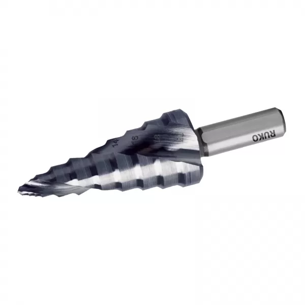 Vrták stupňovitý s břitem FLOWSTEP RUnaTEC HSS 6-20 mm, 8 stupňů RUKO RU101651