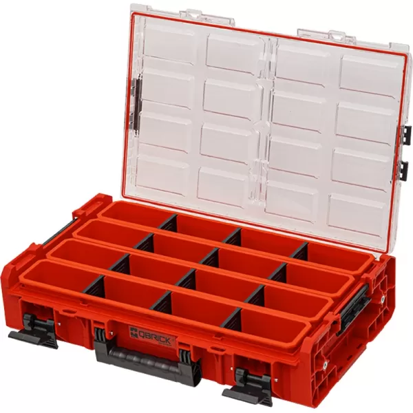 Organizér plastový QBRICK ONE Organizer XL 2.0 Long Bin Red Ultra 582x387x131 mm P90730
