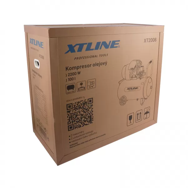 Kompresor olejový 2200W, 100l Xtline XT2006