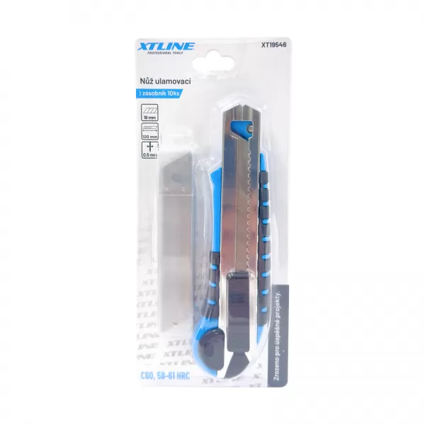 Nůž ulamovací + zásobník C60, 18 mm (10 ks čepelí) Xtline XT19546