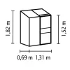 Skleník VITAVIA IDA 900 PC 6 mm černý LG3592