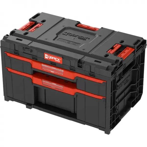 Box s organizérem QBRICK ONE Drawer 2 Plus 2.0 Toolbox 2 zásuvky, 587x380x340 mm P90675