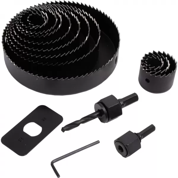 Sada vykružovacích korunek 16 dílů 19-127 mm, plastový box XTline XT11804